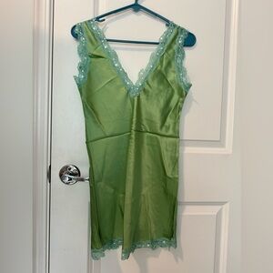 Gold Hawk Floral Lace Silk Cami  Size s